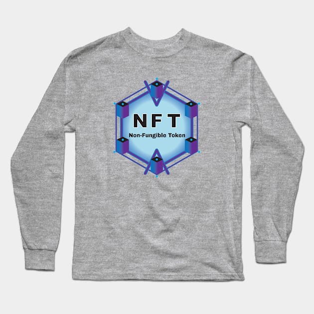 NFT Non-Fungible Token Long Sleeve T-Shirt by Spirit-Dragon